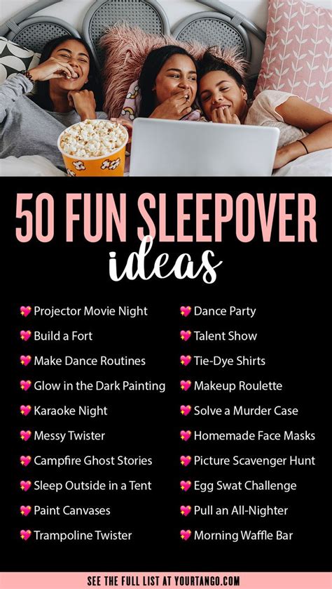 fun sleepover ideas|fun things to do at a sleepover girls.